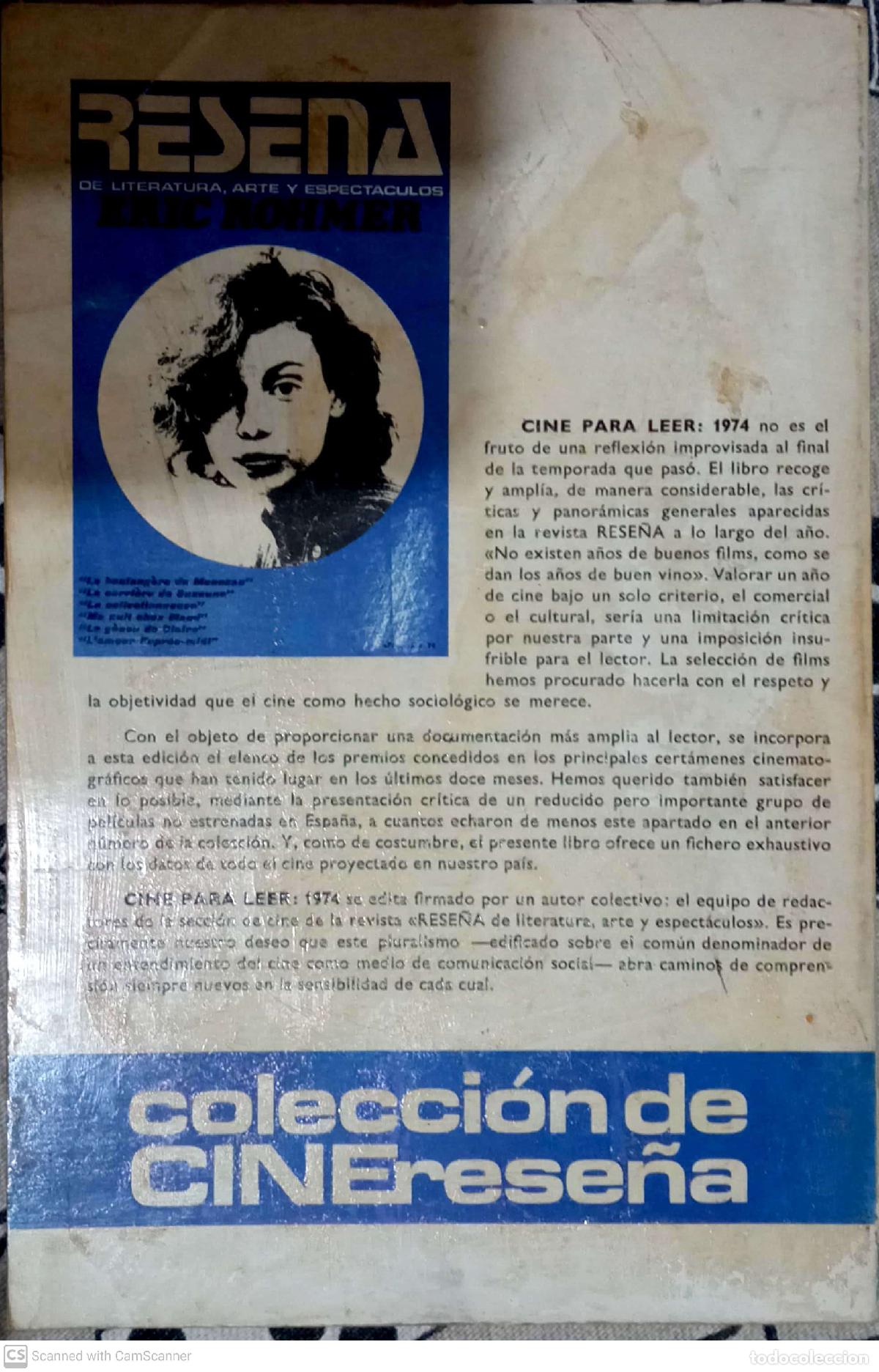 Libros de segunda mano: Cine para leer 1974. Historia cr&iacute;tica de un a&ntilde;o de cine - VVAA