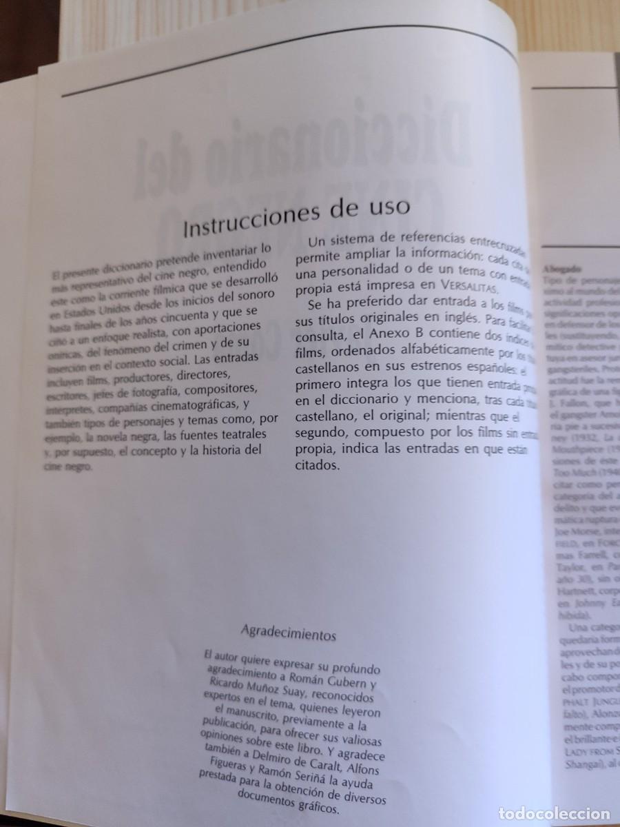 Libros de segunda mano: DICCIONARIO DEL CINE NEGRO - Foto 4