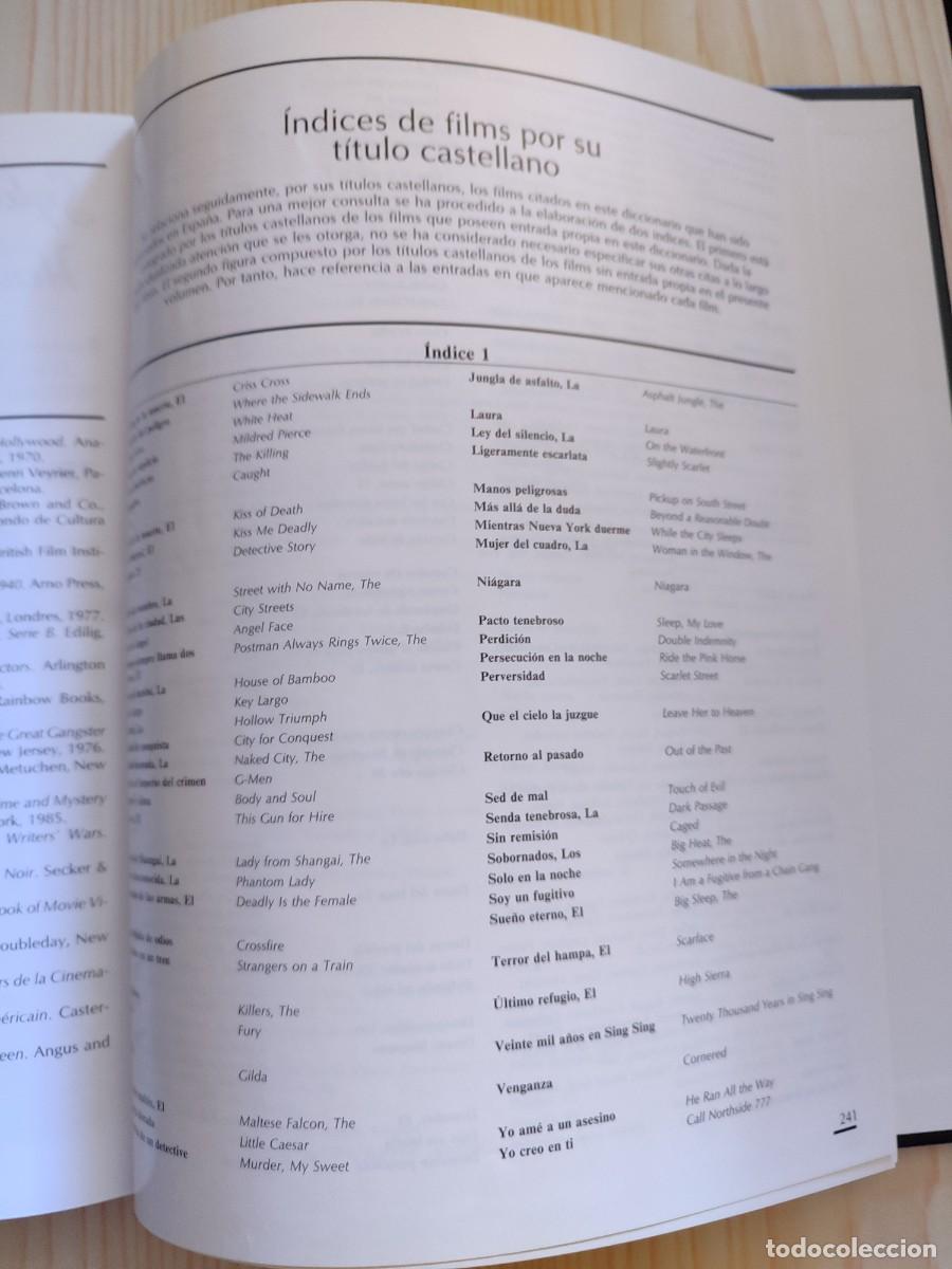 Libros de segunda mano: DICCIONARIO DEL CINE NEGRO - Foto 8