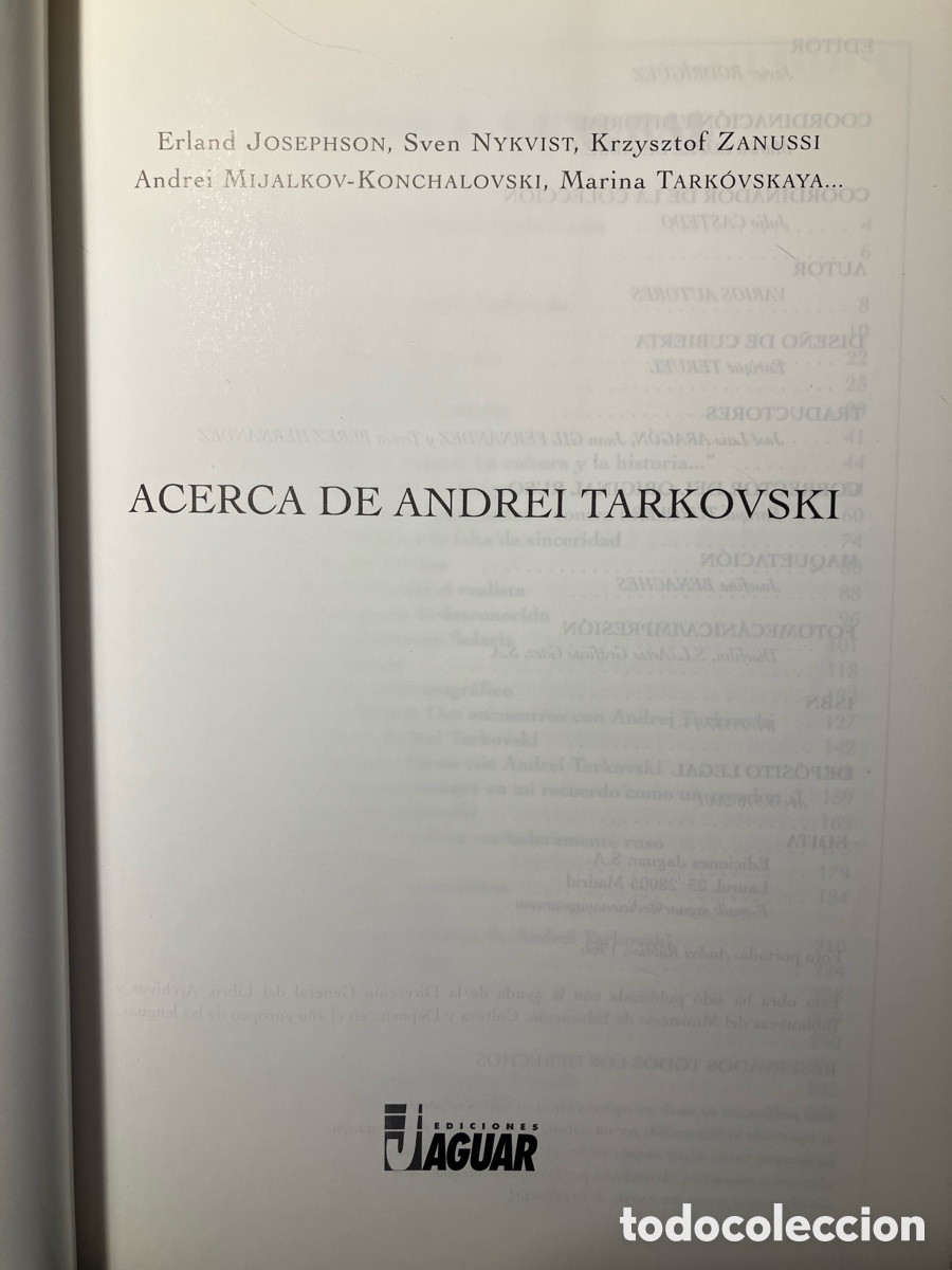 Libros de segunda mano: Acerca de Andrei Tarkovski - Foto 3
