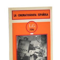 Libros de segunda mano: LA CINEMATOGRAFÍA ESPAÑOLA (TEMAS ESPAÑOLES NÚM. 506) - VIZCAÍNO CASAS, FERNANDO