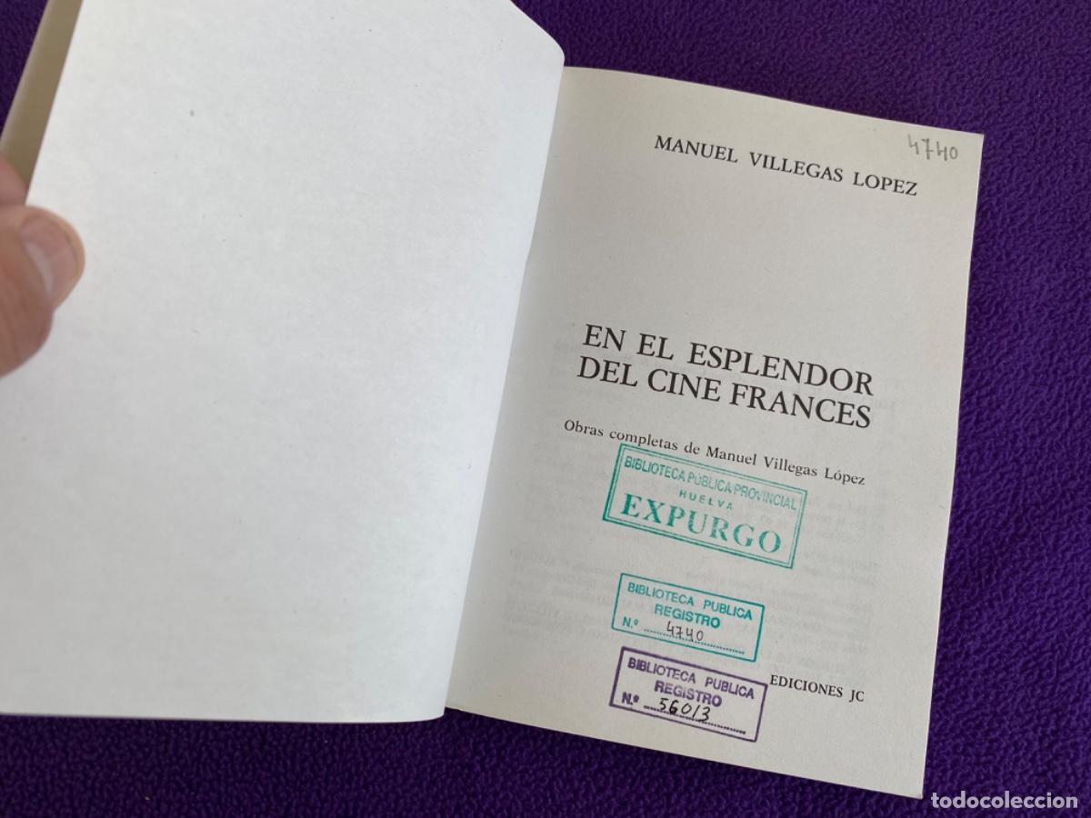 Libros de segunda mano: Manuel Villegas L&oacute;pez, En el esplendor del cine franc&eacute;s, Ediciones JC - Foto 4