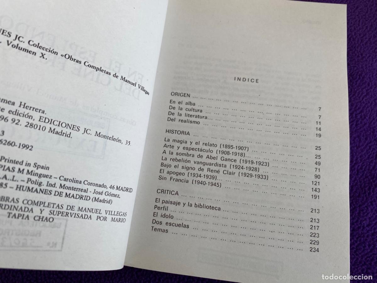Libros de segunda mano: Manuel Villegas L&oacute;pez, En el esplendor del cine franc&eacute;s, Ediciones JC - Foto 6