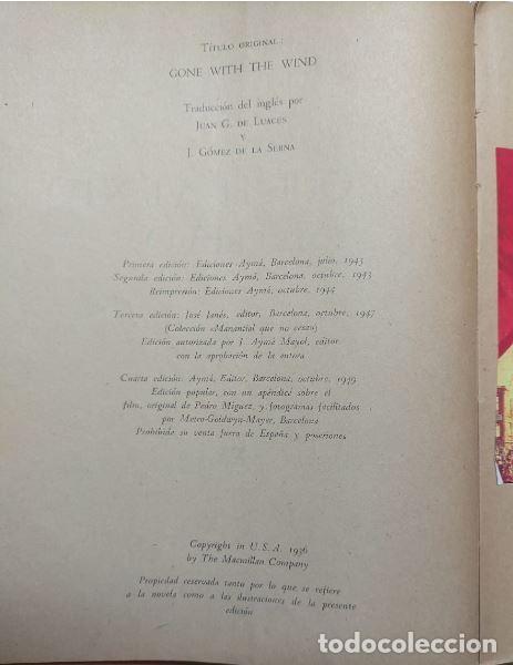 Libros de segunda mano: CINE - LO QUE EL VIENTO SE LLEVO DE MARGARET MITCHELL - Foto 3