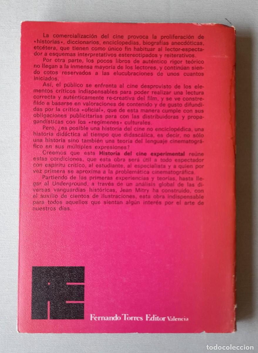 Libros de segunda mano: Historia del cine experimental. Jean Mitry - Foto 2