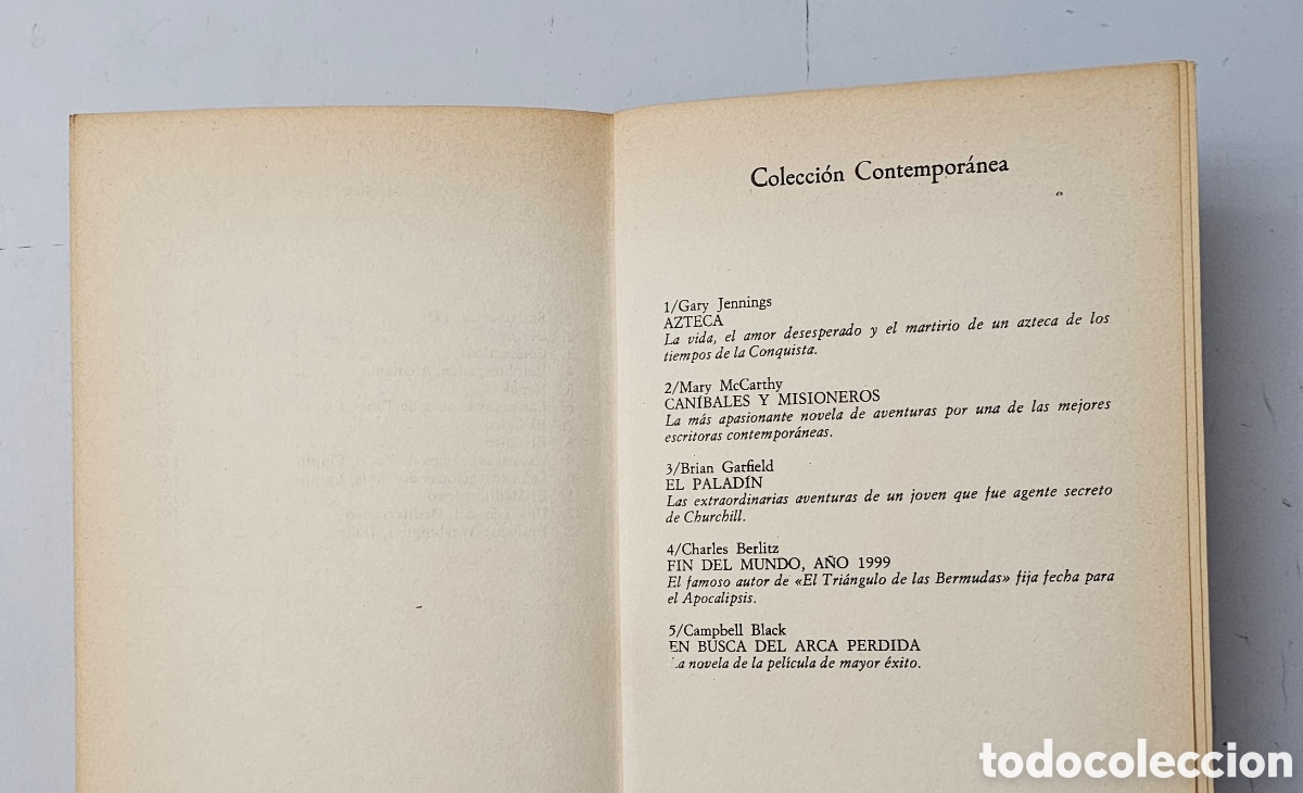 Libros de segunda mano: LIBRO NOVELA EN BUSVA DEL ARCA PERDIDA (Espa&ntilde;a - Planeta - 1981) 4&deg; Edicion - Foto 10