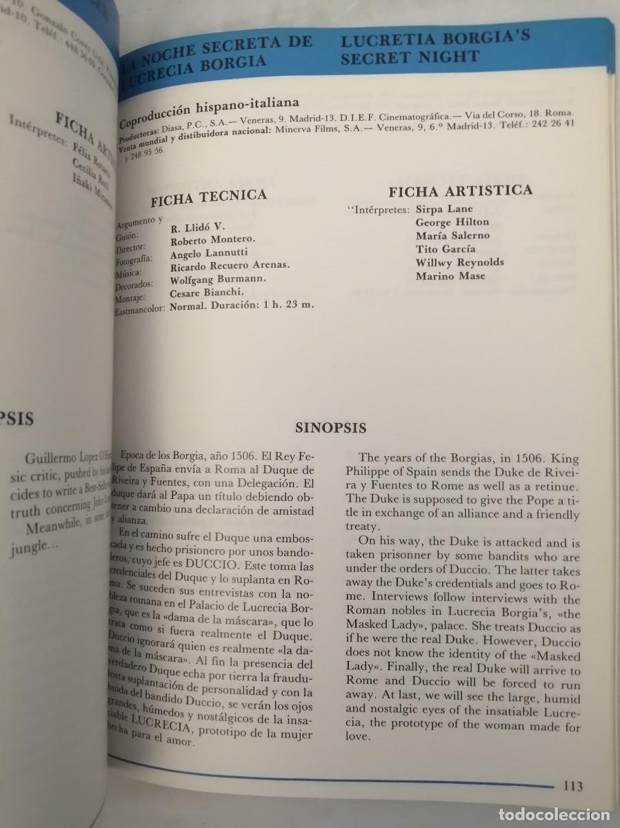 Libros de segunda mano: Cine Espa&ntilde;ol 1982 (G. Jomagar, 1983) - Foto 4