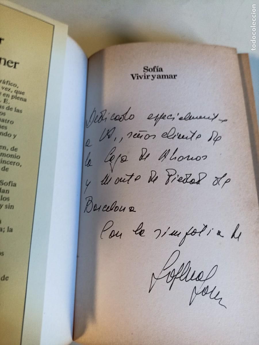 Libros de segunda mano: Sof&iacute;a Vivir y Amar Autobiograf&iacute;a relatada a A. E. Hotchner - Foto 2