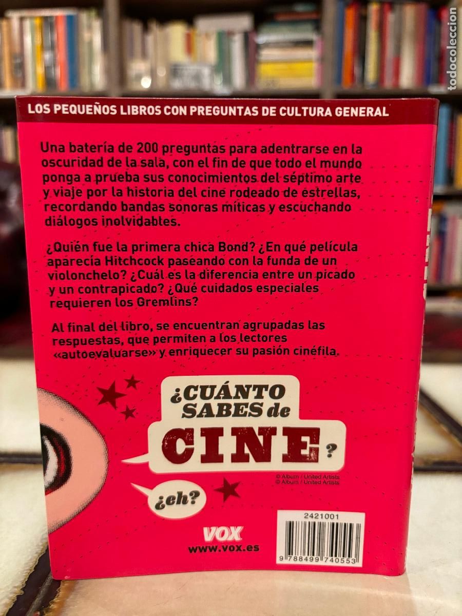 Libros de segunda mano: &iquest;Cu&aacute;nto sabes de cine? Vox. 200 preguntas - Foto 2