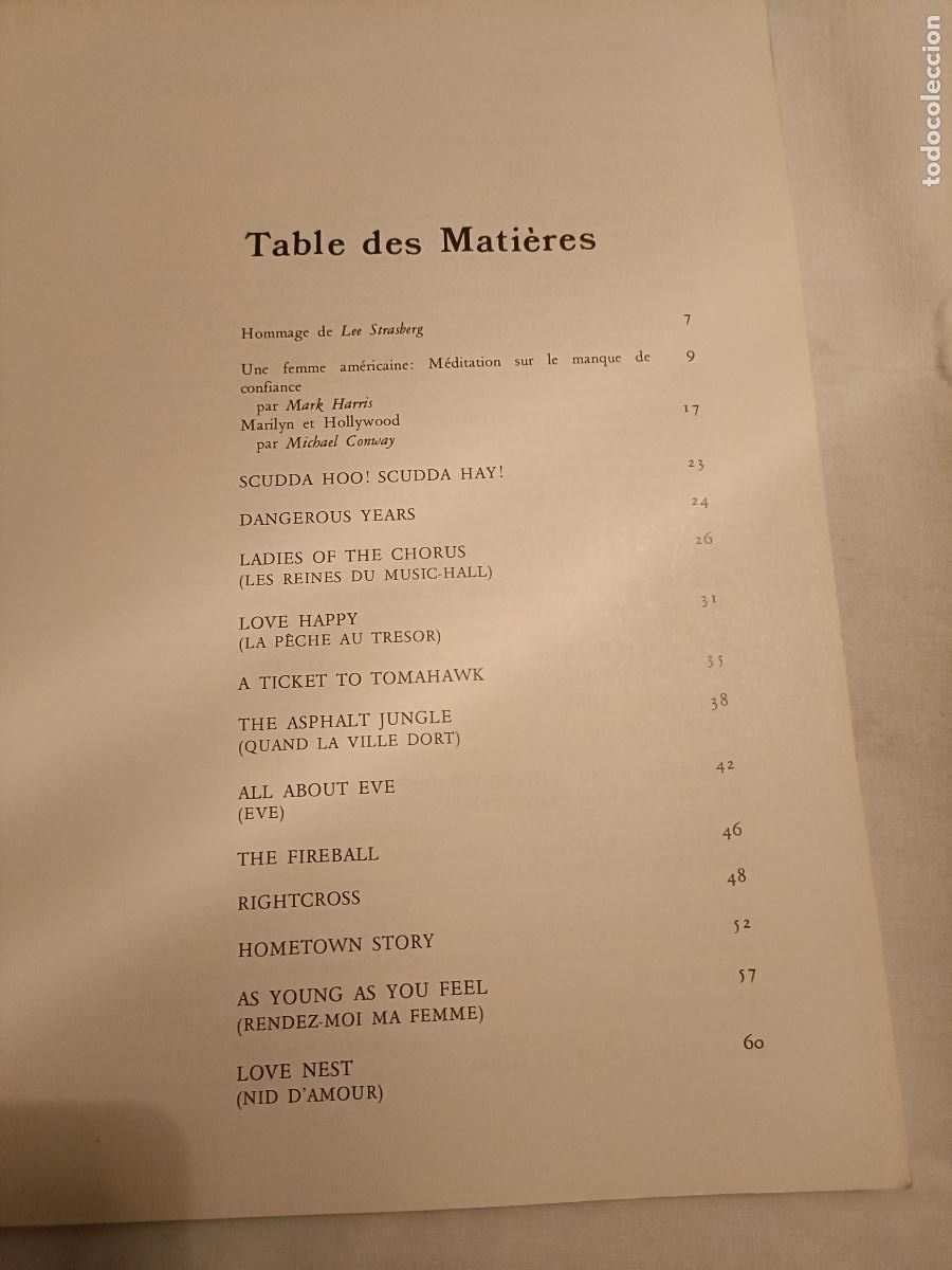 Libros de segunda mano: MARILYN MONROE. MICHAEL CONWAY ET MARK RICCI. ARTEFACT - Foto 3
