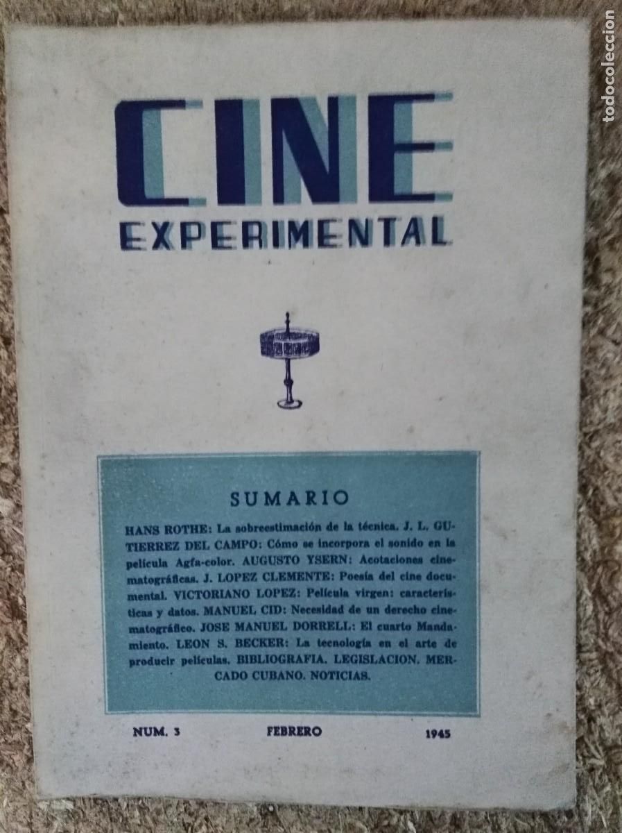 Libros de segunda mano: Cine Experimental 3.CE 1945 - Foto 1