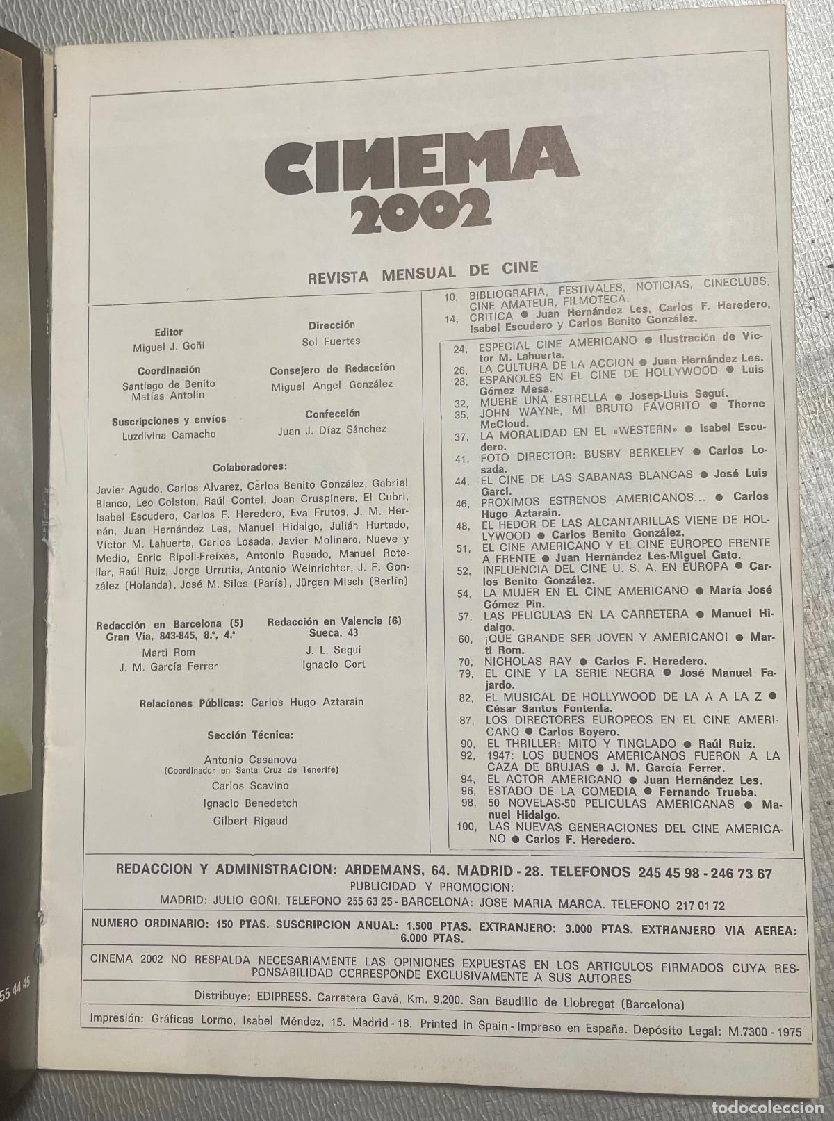 Libros de segunda mano: CONEMA 2002 Especial Cine Americano - Foto 2