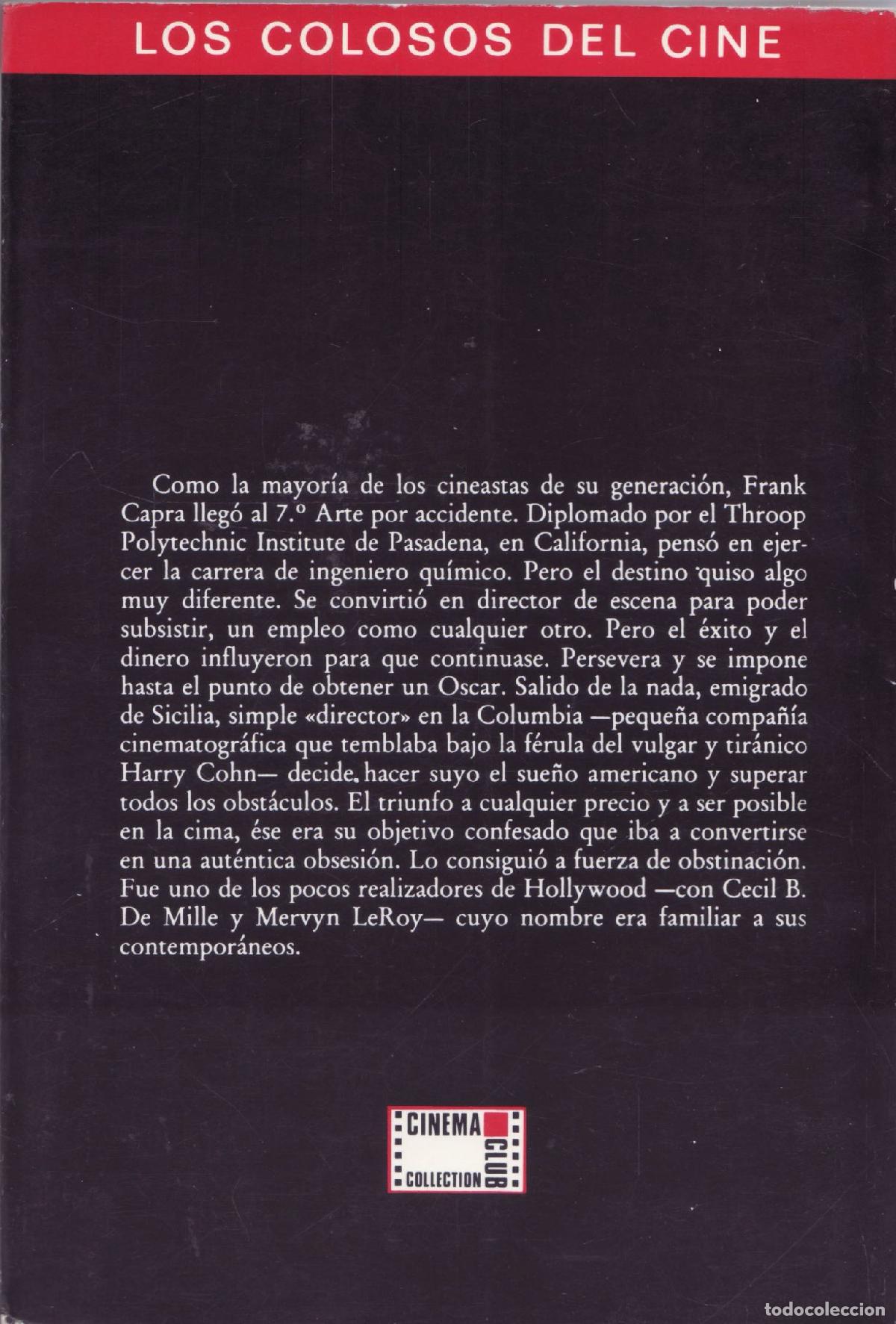 Libros de segunda mano: Frank Capra - Cieutat, Michel - Foto 3