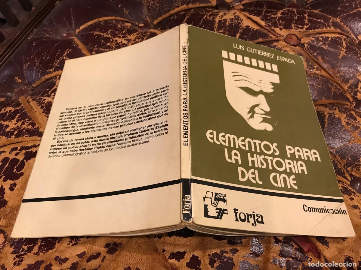 Libros de segunda mano: LUIS GUTI&Eacute;RREZ ESPADA. ELEMENTOS PARA LA HISTORIA DEL CINE. 1982, FORJA - Foto 1