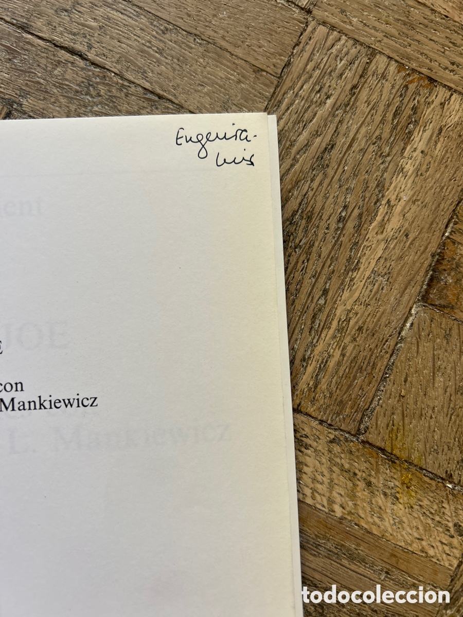 Libros de segunda mano: Billy & Joe. Conversaciones con Billy Wilder y Joseph Mankiewicz - Michel Ciment - Plot (1987) - Foto 2