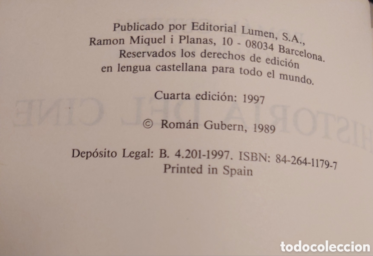 Libros de segunda mano: Rom&aacute;n Gubern Historia del cine. - Foto 2