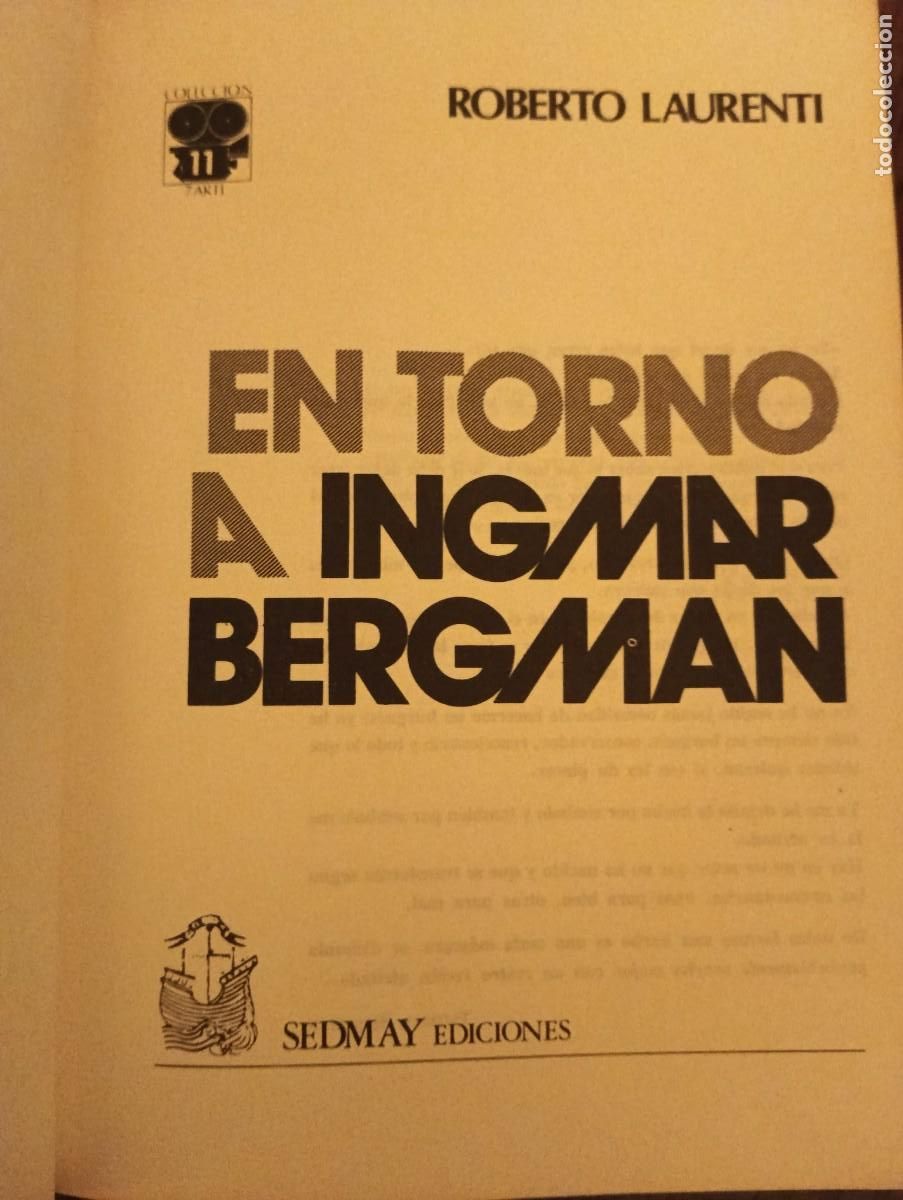 Libros de segunda mano: EN TORNO A INGMAR BERGMAN.- Roberto LAURENTI. - Foto 3