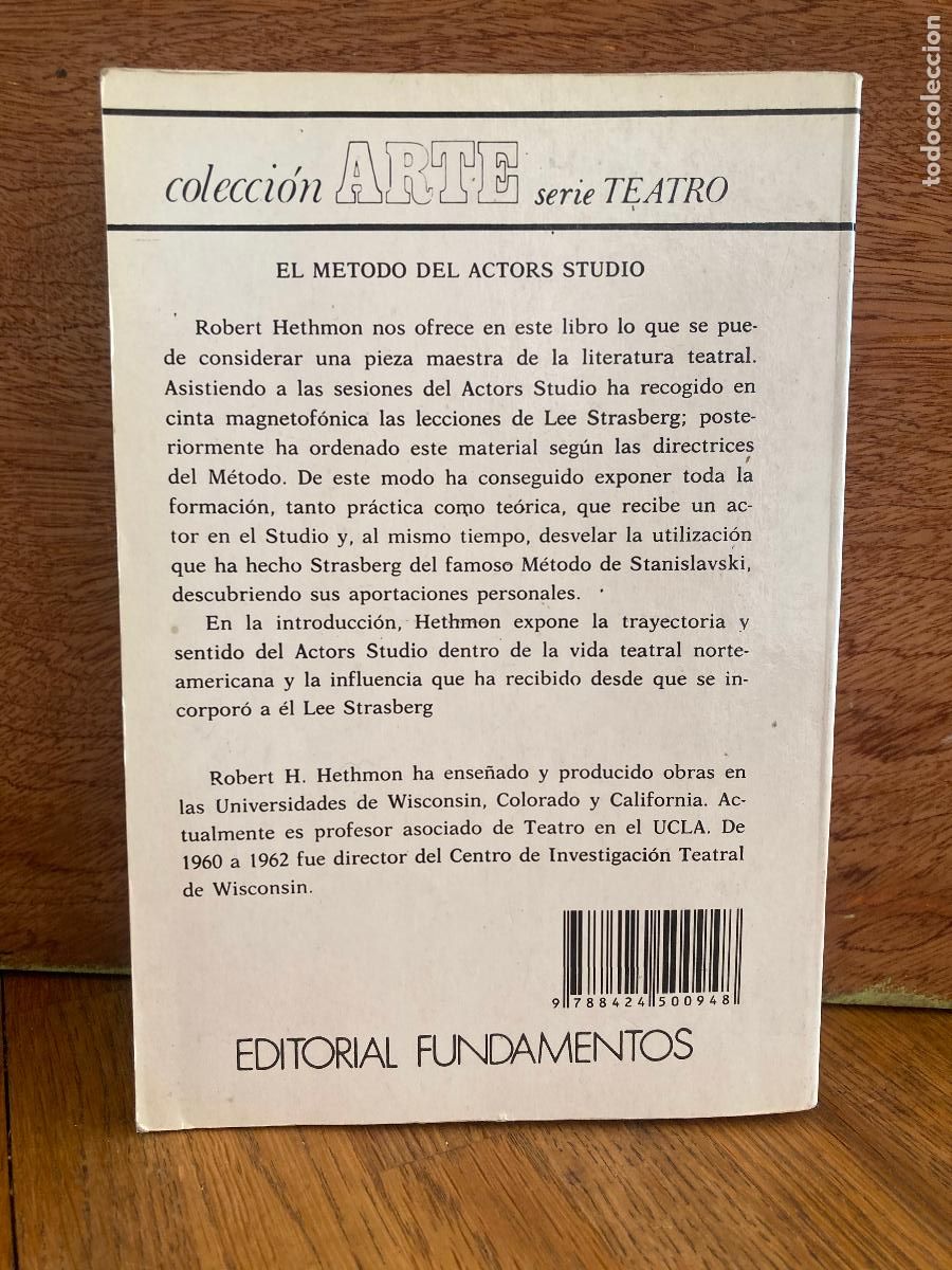 Libros de segunda mano: EL M&Eacute;TODO DEL ACTORS STUDIO - ROBERT H. HETHMON - FUNDAMENTOS - Foto 2