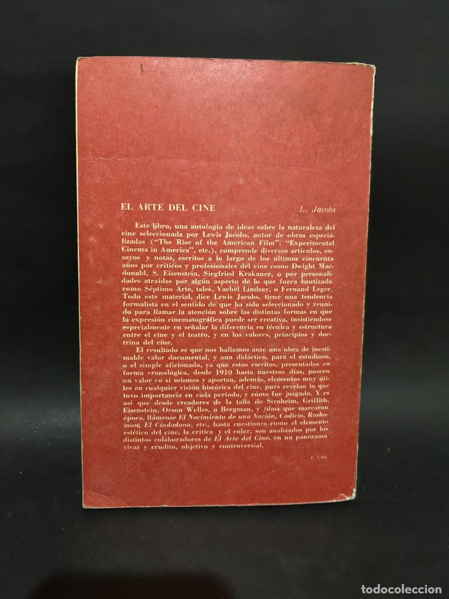 Libros de segunda mano: LEWIS JACOBS - EL ARTE DEL CINE - 1963 - Foto 4