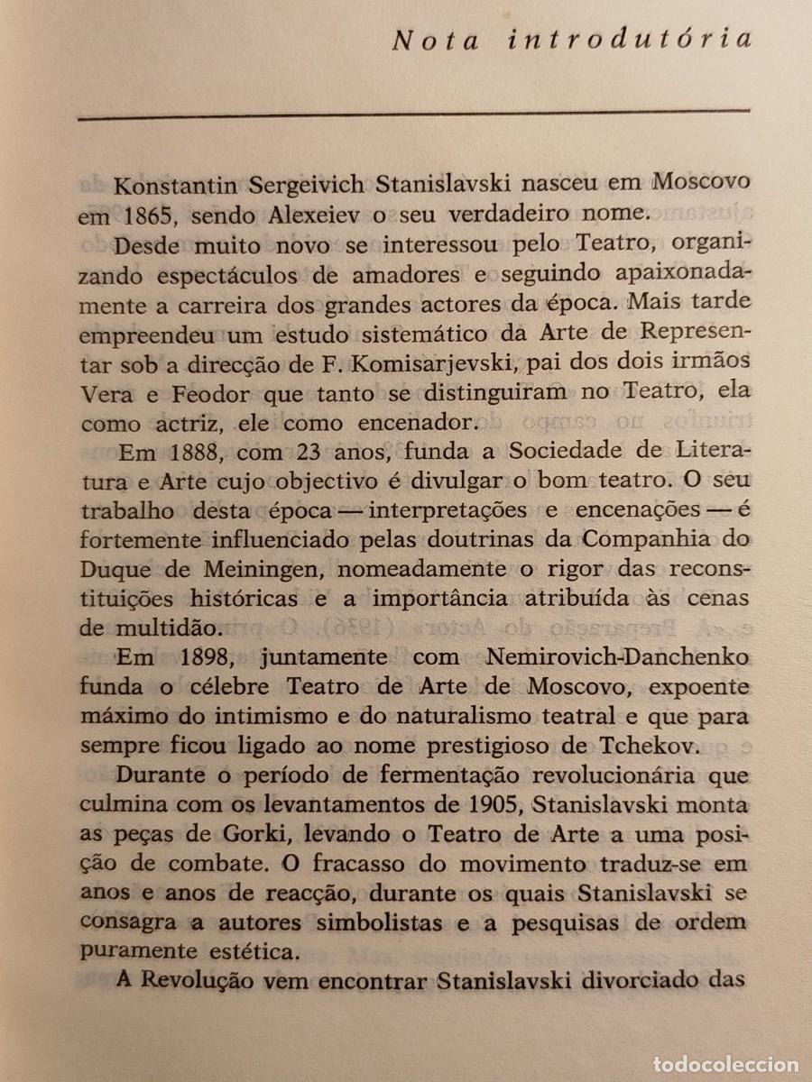 Libros de segunda mano: Stanislavski. A prepara&ccedil;ao do actor. - Foto 4