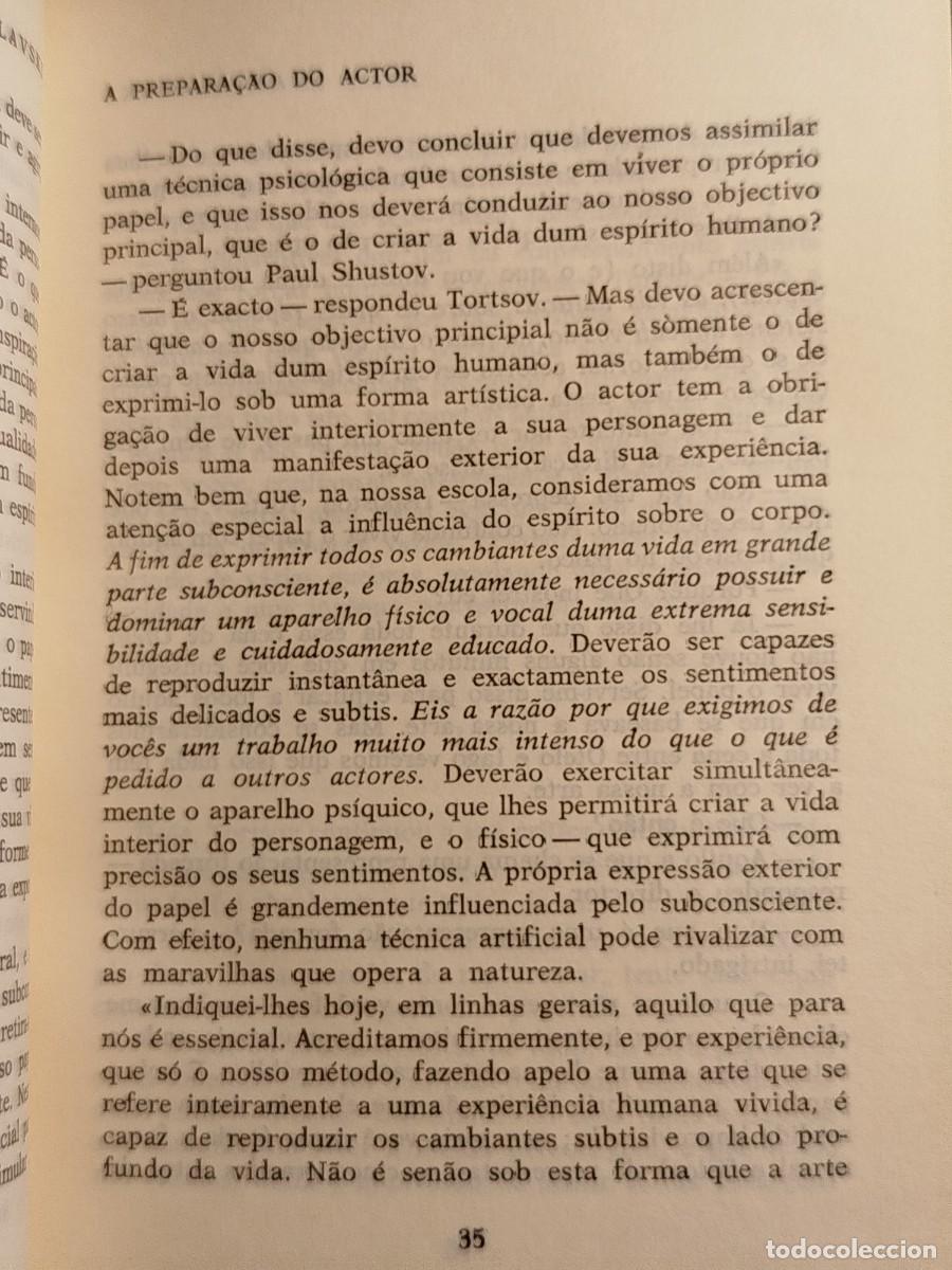 Libros de segunda mano: Stanislavski. A prepara&ccedil;ao do actor. - Foto 8