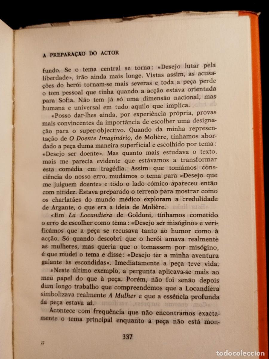 Libros de segunda mano: Stanislavski. A prepara&ccedil;ao do actor. - Foto 10
