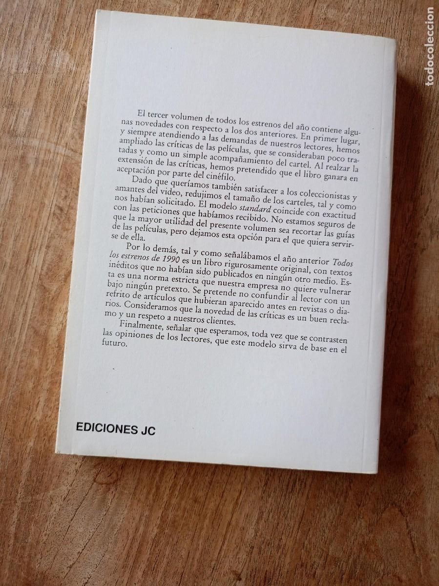 Libros de segunda mano: TODOS LOS ESTRENOS DE 1990. EDICIONES JC. 1990 - Foto 8