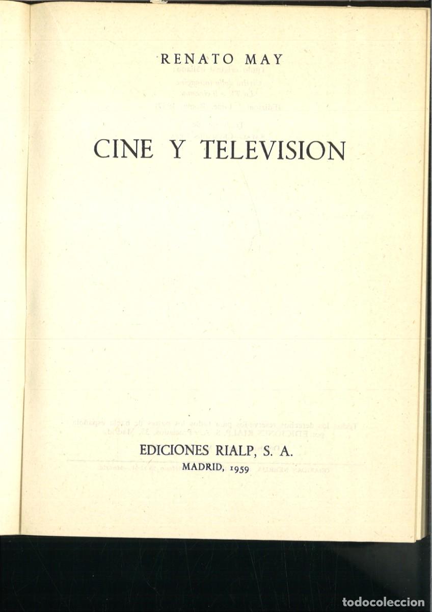 Libros de segunda mano: CINE Y TELEVISION. Renato May - Foto 2