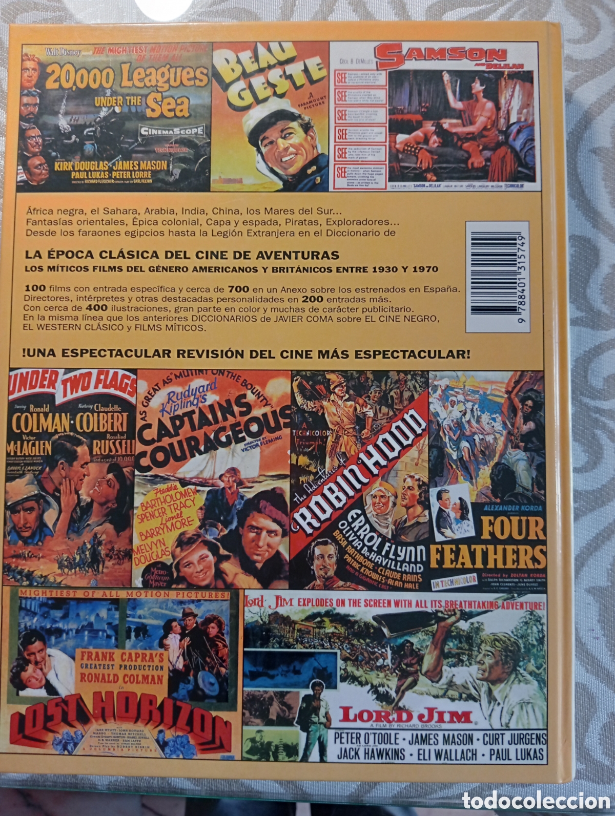 Libros de segunda mano: DICCIONARIO DEL CINE DE AVENTURAS.JAVIER COMA - Foto 2