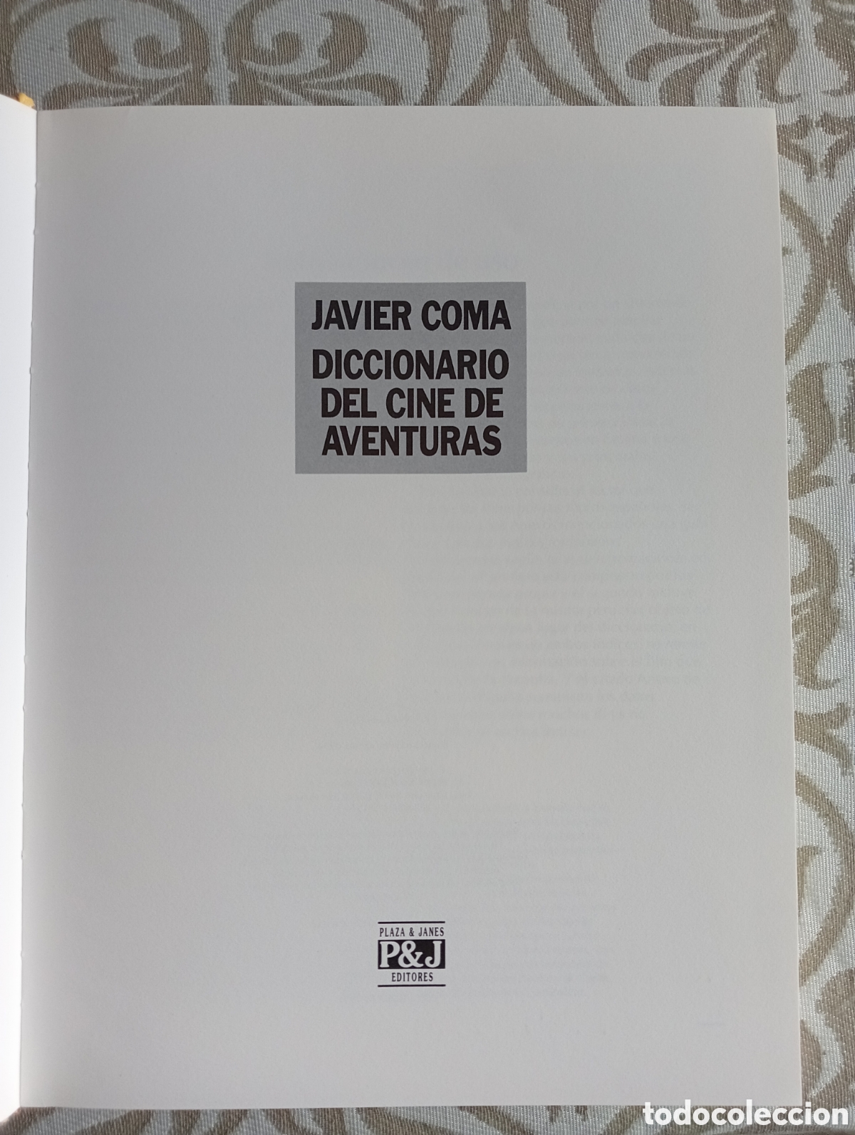 Libros de segunda mano: DICCIONARIO DEL CINE DE AVENTURAS.JAVIER COMA - Foto 4