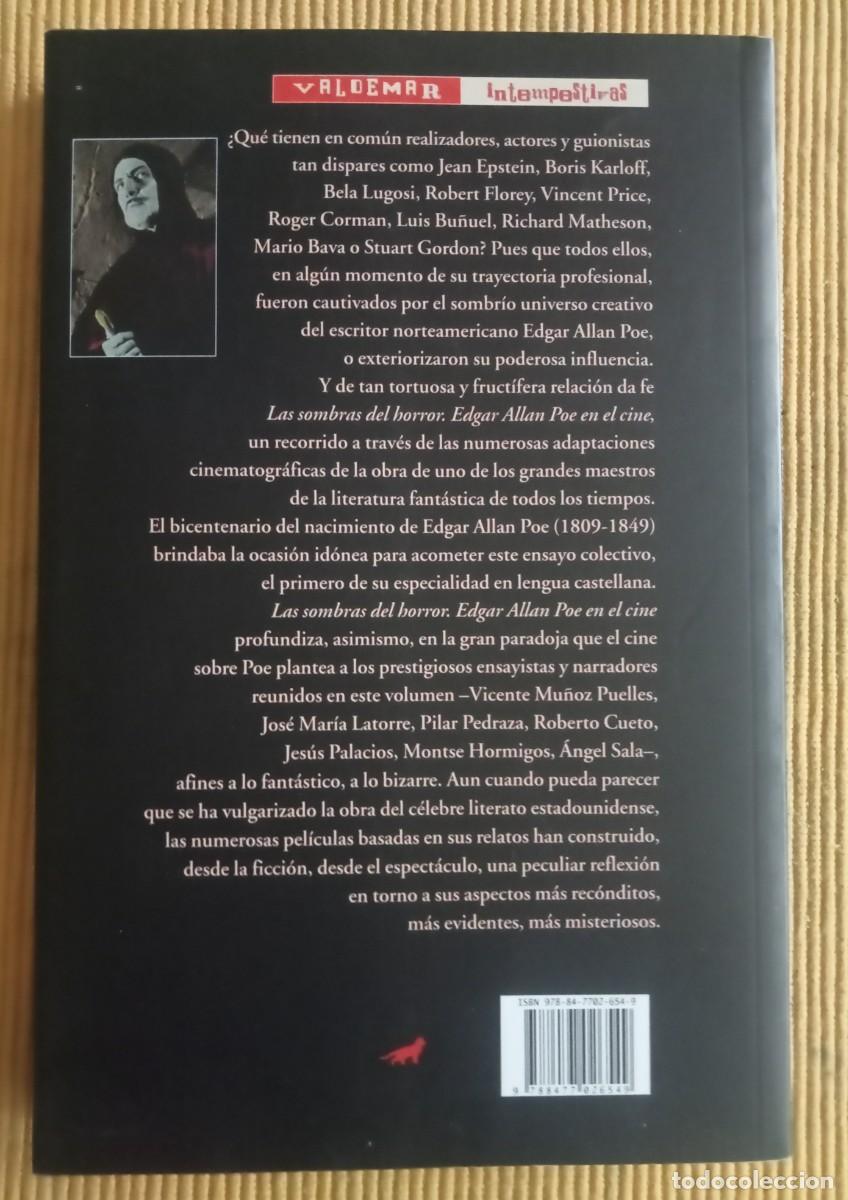 Libros de segunda mano: LIBRO: LAS SOMBRAS DEL HORROR, EDGAR ALLAN POE EN EL CINE. - Foto 2