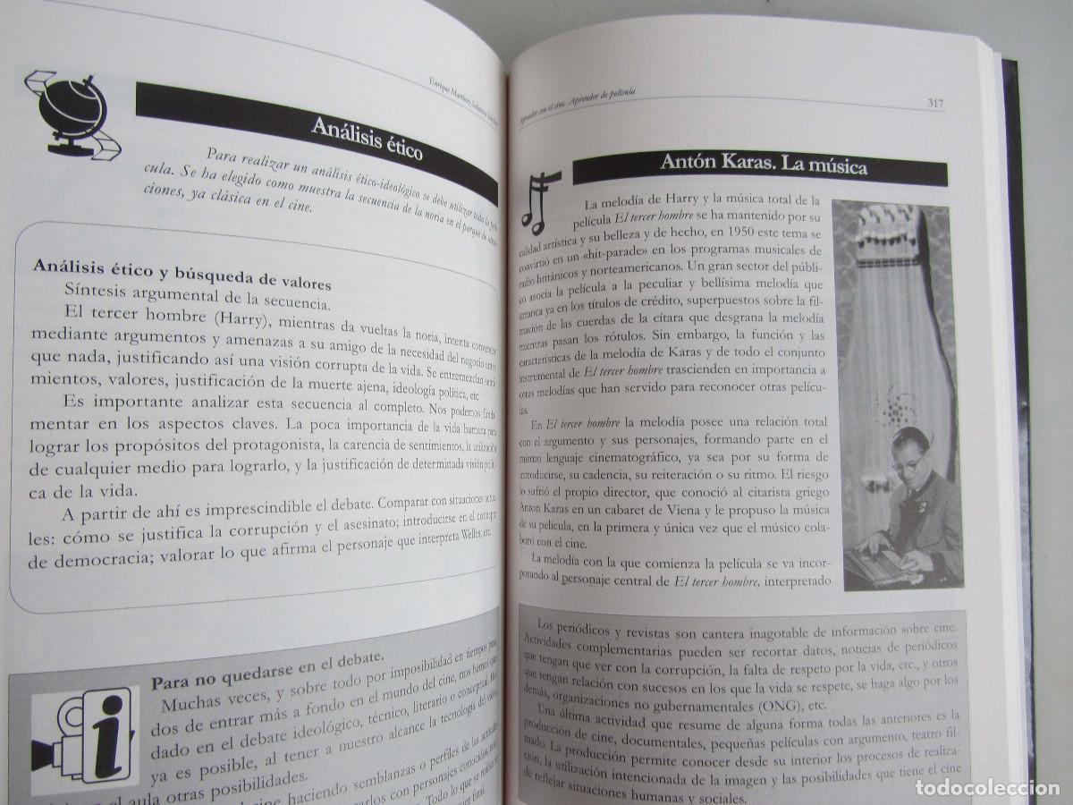 Libros de segunda mano: Aprender con el cine, aprender de pel&iacute;cula. Enrique Mart&iacute;nez-Salanova S&aacute;nchez - Foto 10