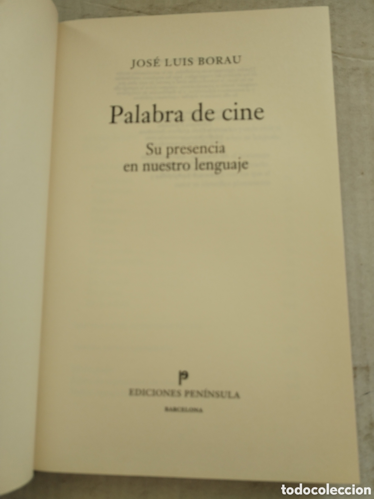 Libros de segunda mano: PALABRA DE CINE/JOS&Eacute; LU&Iacute;S BORAU - Foto 2