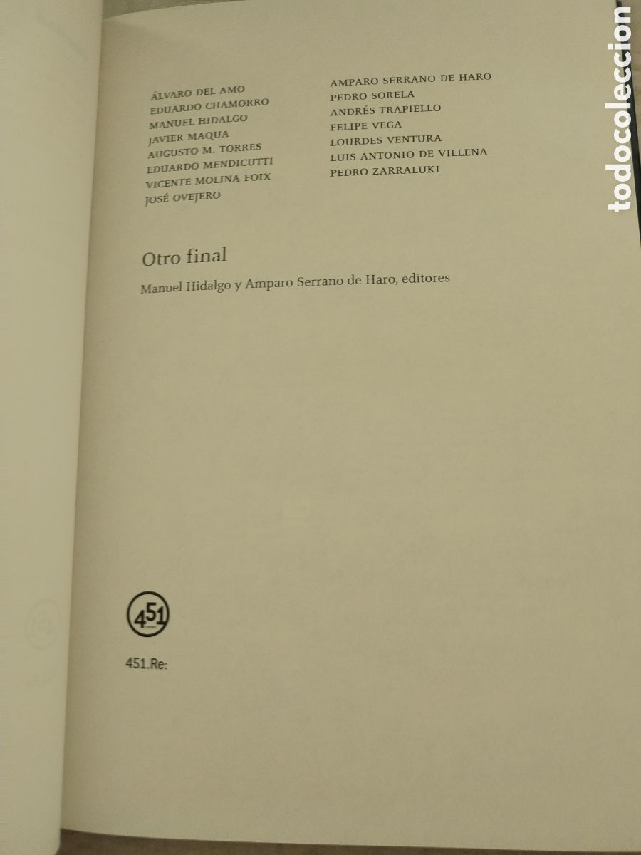 Libros de segunda mano: OTRO FINAL/VV. AA. ... - Foto 3