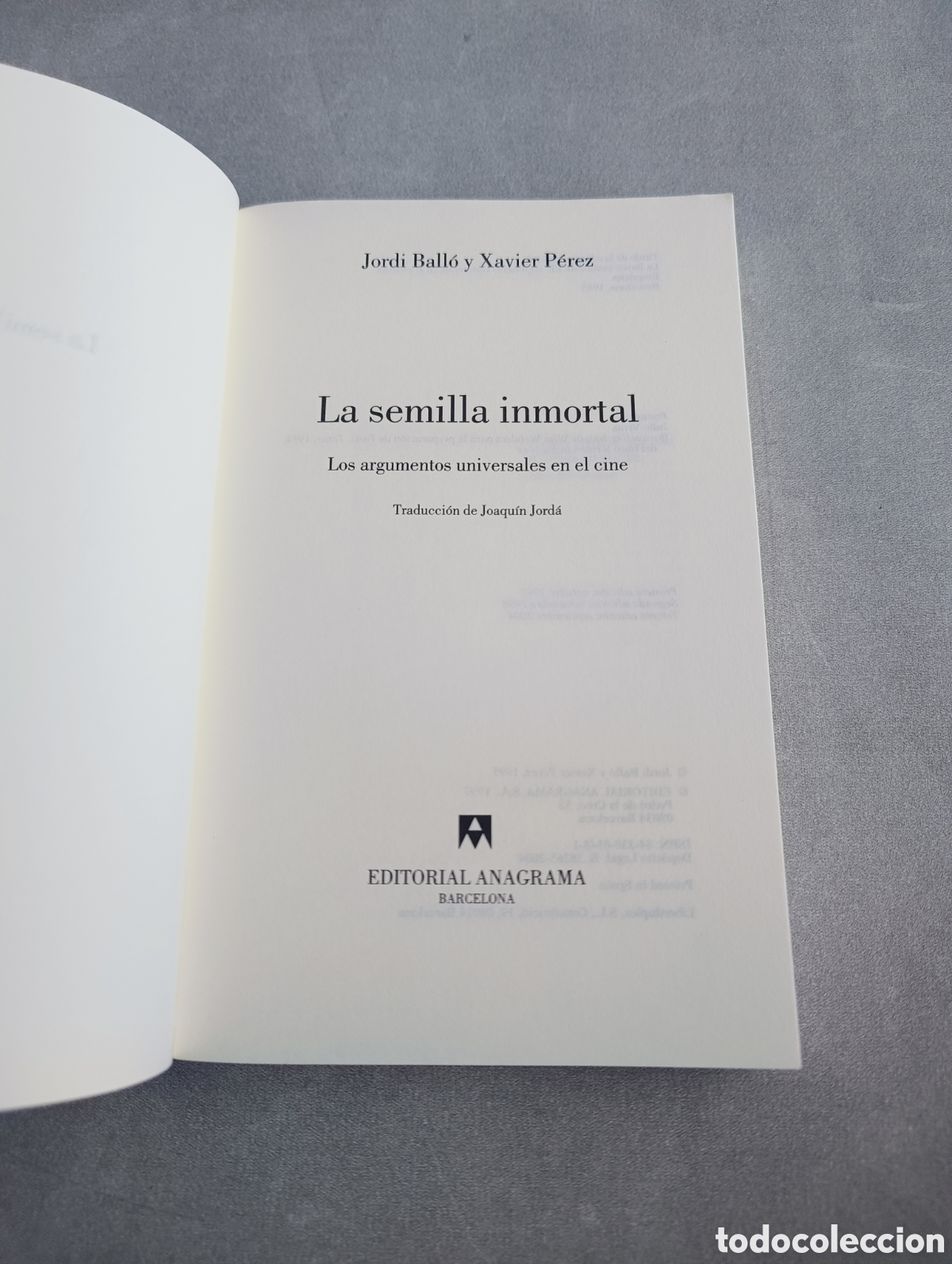 Libros de segunda mano: La semilla inmortal. Jordi Ball&oacute;. - Foto 5