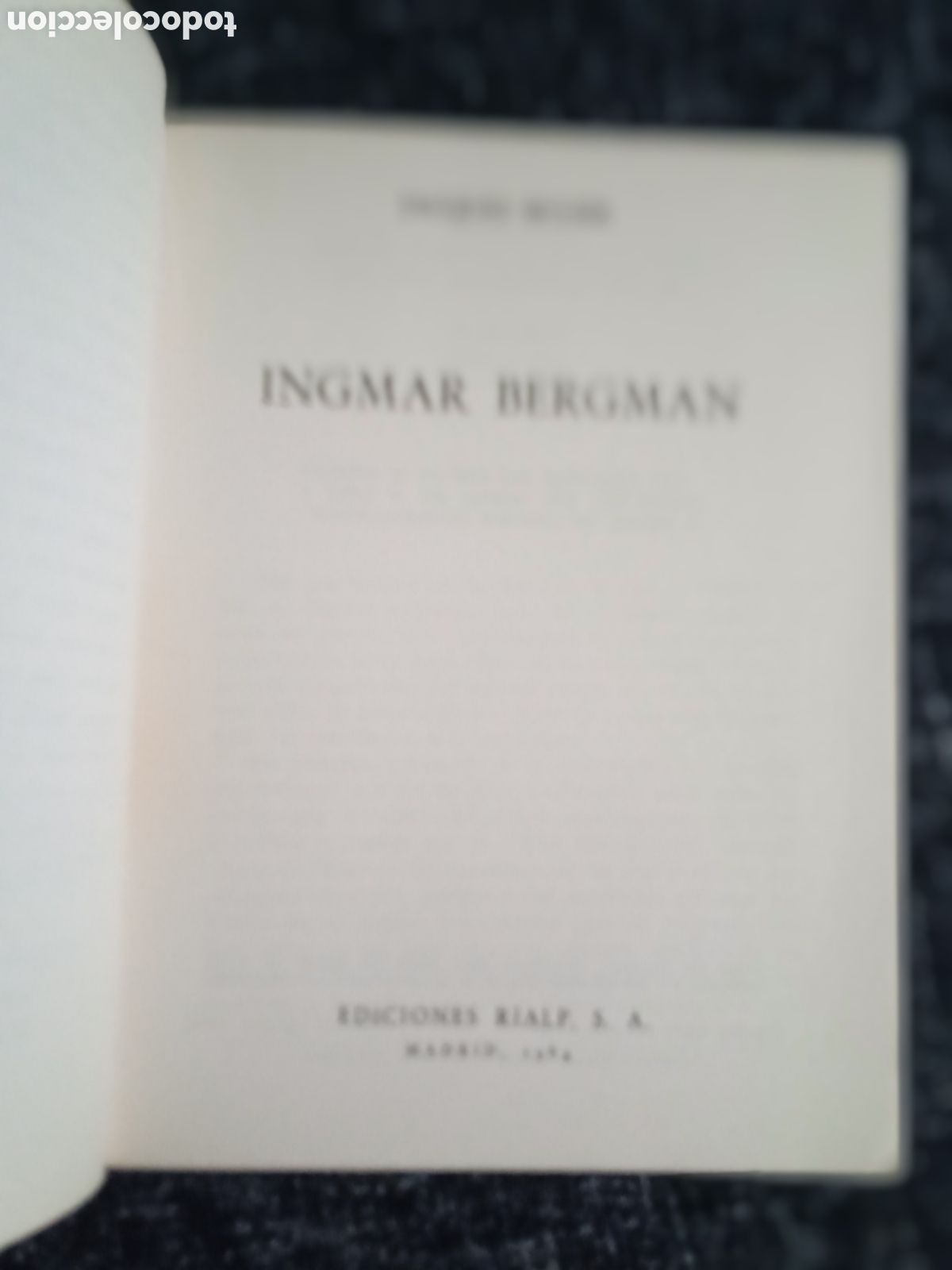 Libros de segunda mano: INGMAR BERGMAN / JACQUES SICLIER -ED. RIALP LIBROS DE CINE - Foto 2