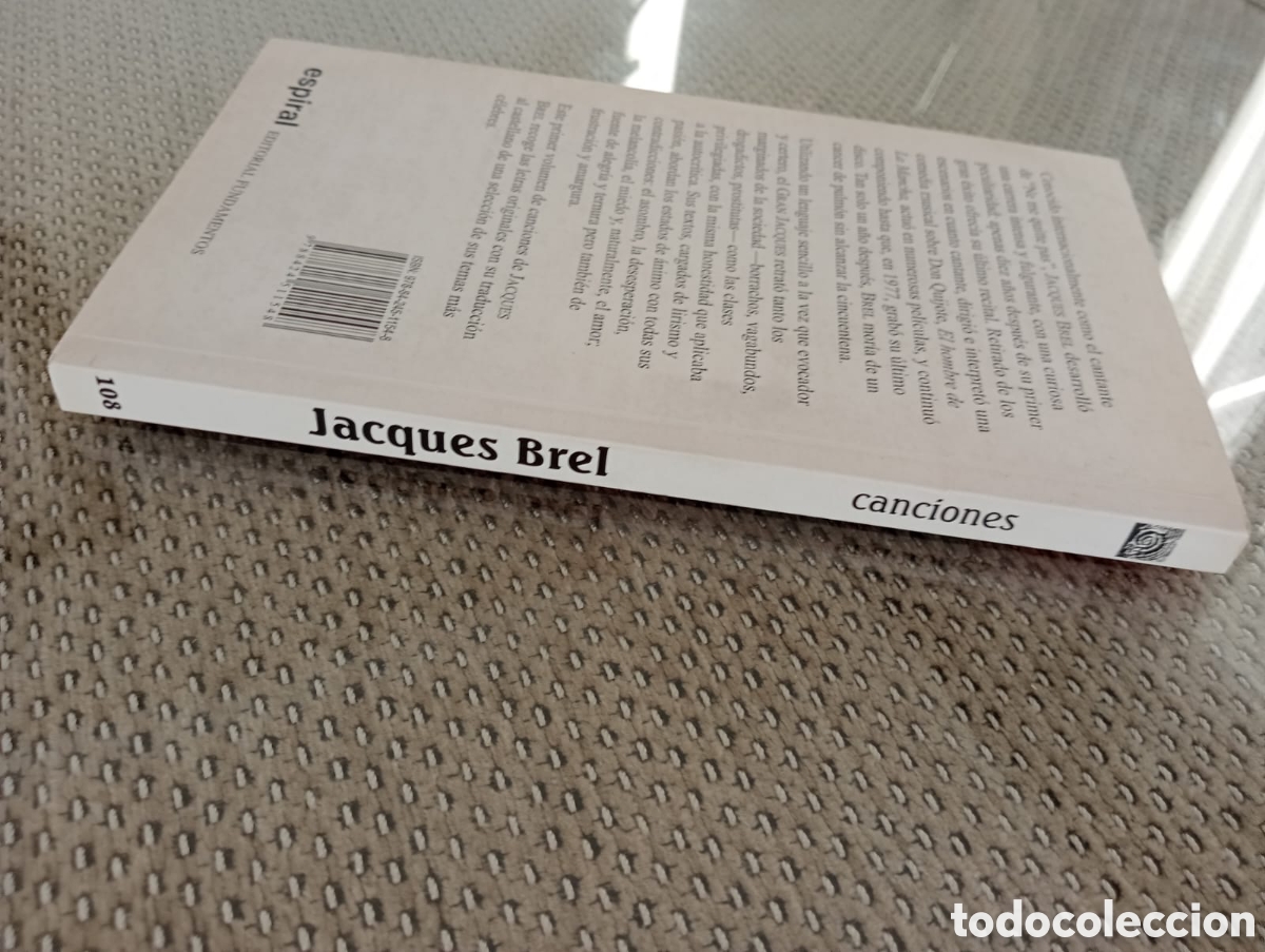 Libros de segunda mano: CANCIONES / JAQUES BREL. ED. ESPIRAL - Foto 6