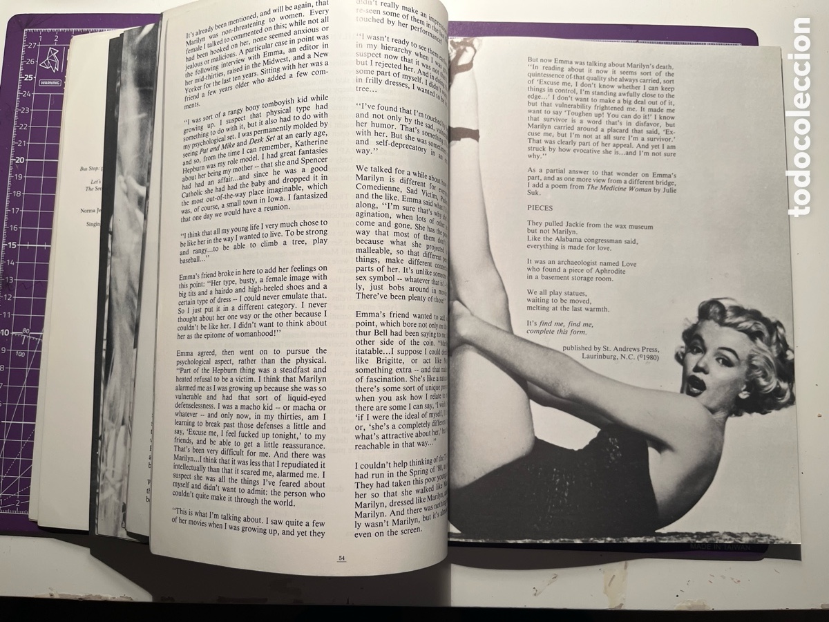 Libros de segunda mano: MARILYN LIVES! By Joel Oppenheimer - Foto 6