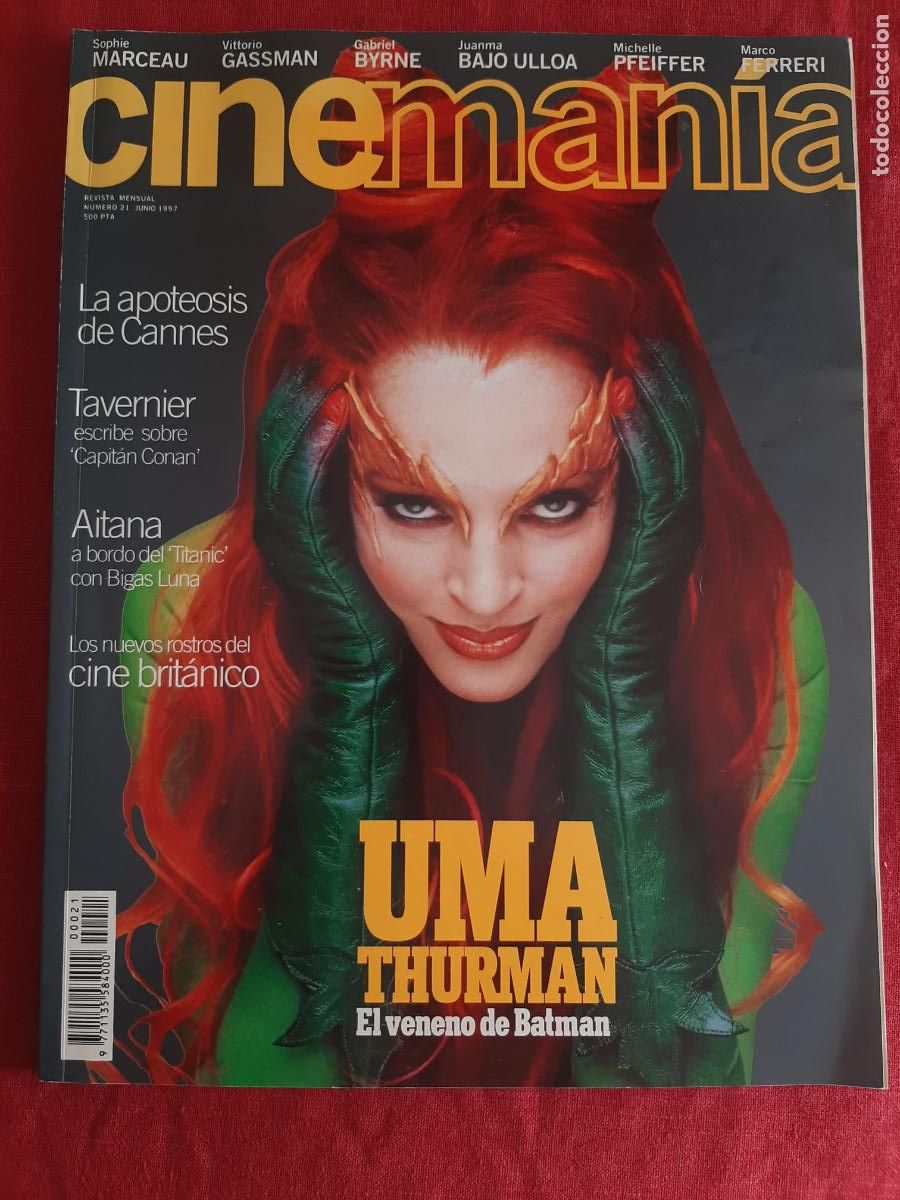 Libros de segunda mano: Cineman&iacute;a, N&ordm; 21 Junio 1997. Uma Thurman - Foto 1
