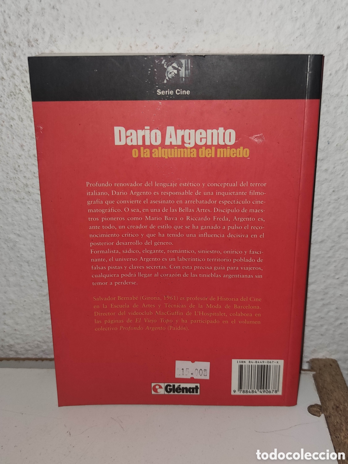 Libros de segunda mano: Libro - Dario Argento o la alquimia del miedo - Salvador Bernabe - Biblioteca Dr. Vertigo - Glenat
