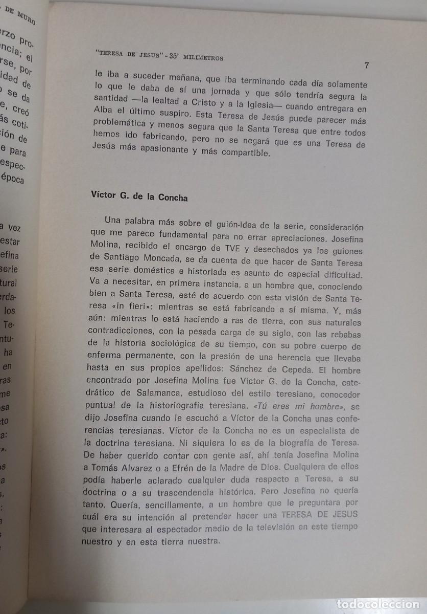 Libros de segunda mano: Teresa de Jesus en television, de E. Gil de Muro - Foto 3