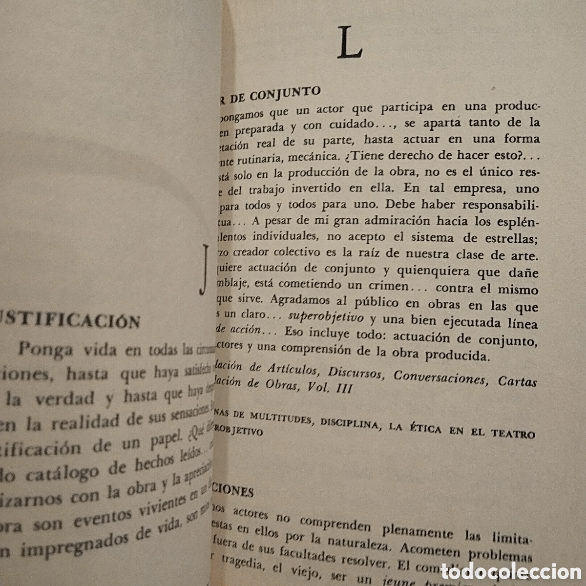 Libros de segunda mano: MANUAL del ACTOR. Constantin Stanislavski. Editorial Diana .1981 - Foto 12