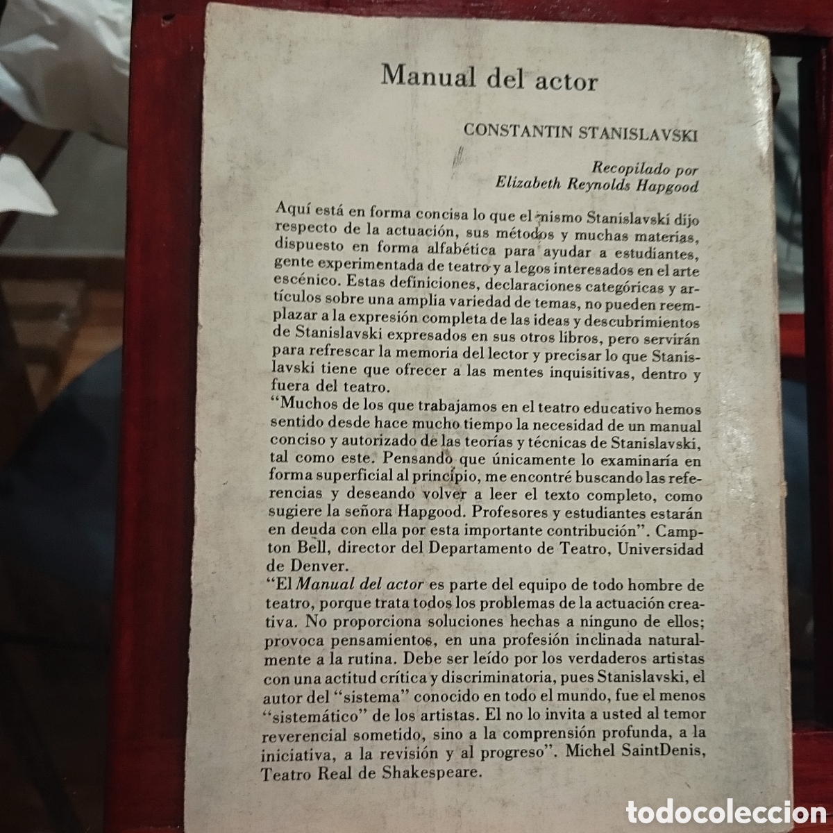 Libros de segunda mano: MANUAL del ACTOR. Constantin Stanislavski. Editorial Diana .1981 - Foto 17