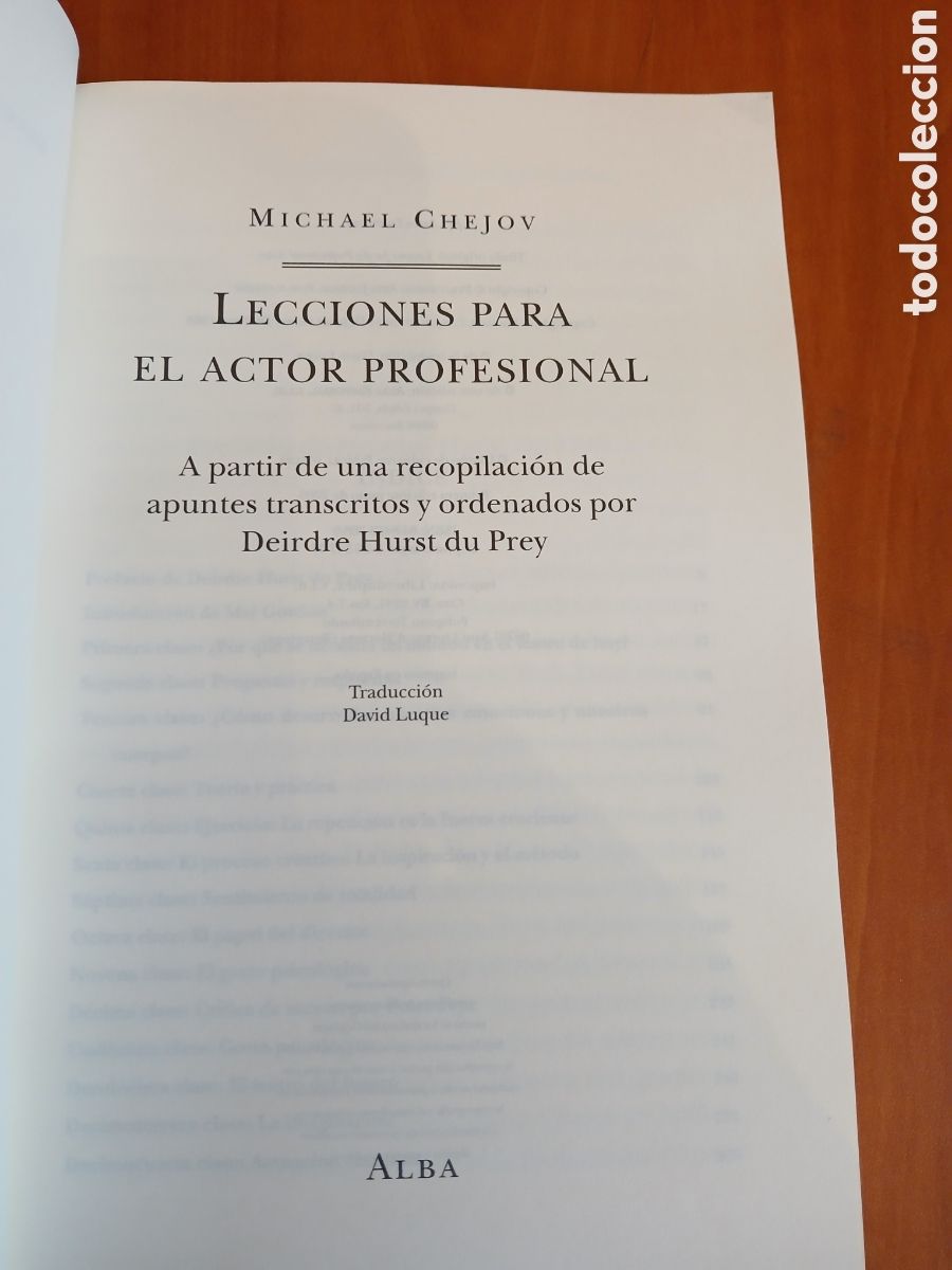 Libros de segunda mano: Lecciones para el actor profesional. Michael Chejov. - Foto 3