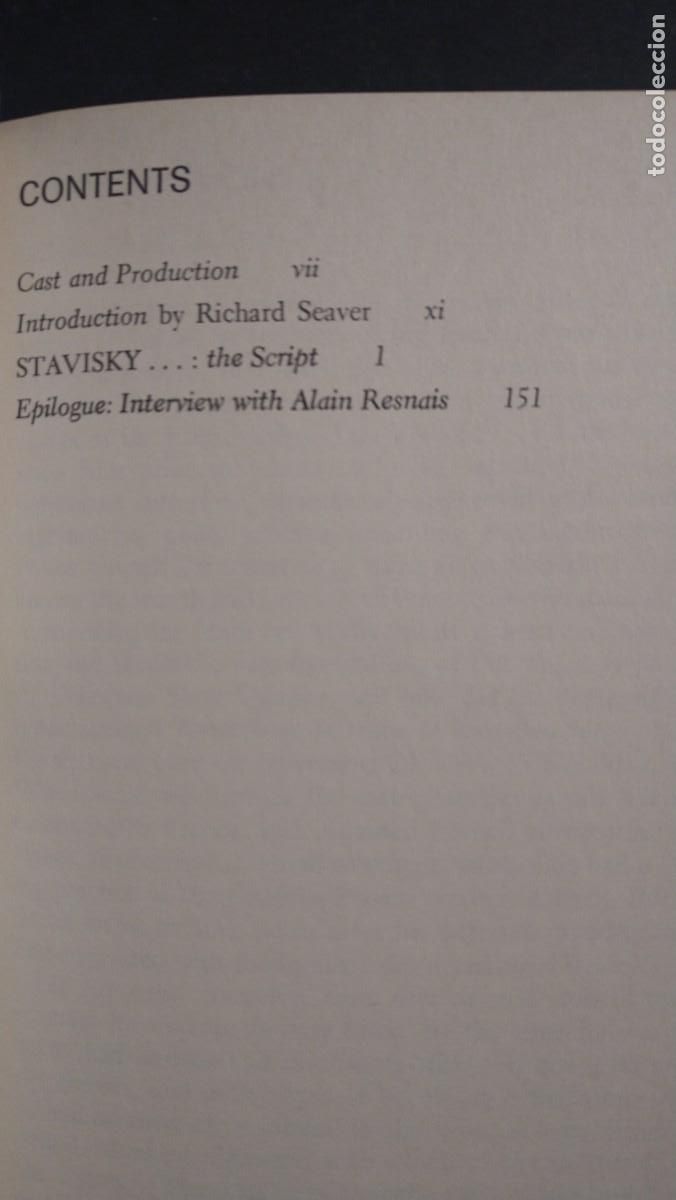 Libros de segunda mano: STAVISKY...- ALAIN RESNAIS (EN INGL&Eacute;S) - Foto 5
