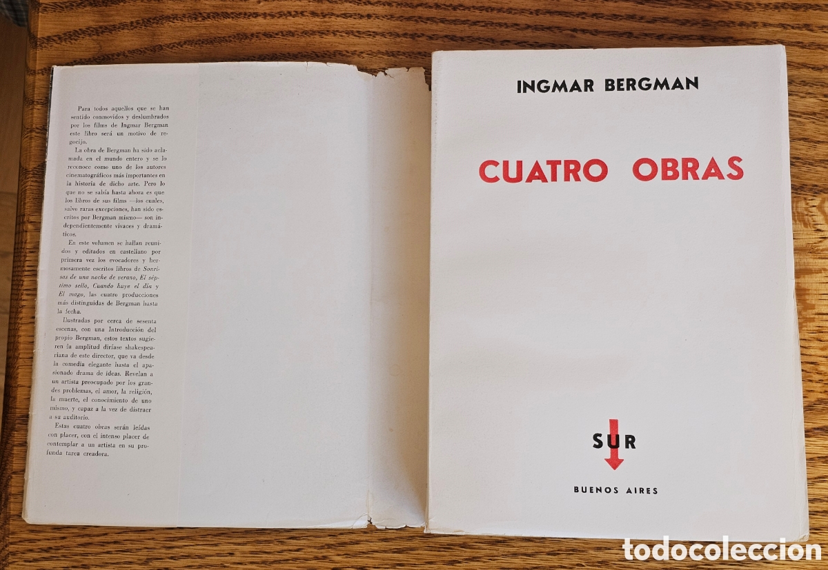 Libros de segunda mano: Cuatro obras. Ingmar Bergman - Foto 6