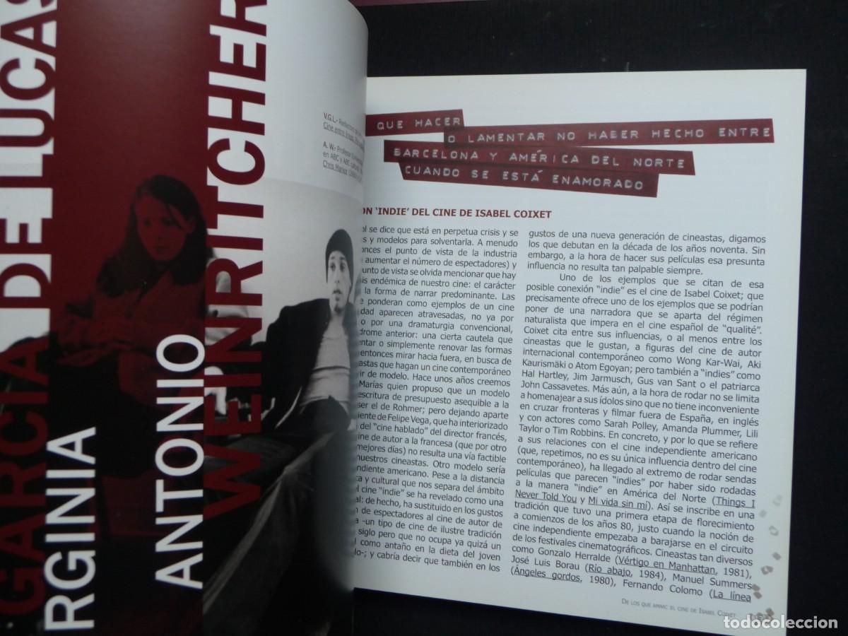 Libros de segunda mano: DE LOS QUE AMAN: EL CINE DE ISABEL COIXET - Foto 3