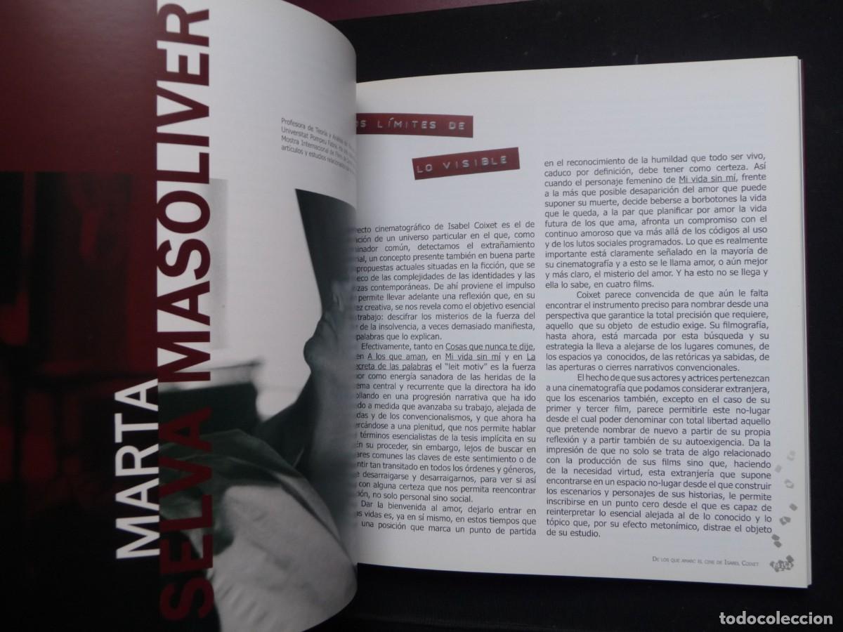 Libros de segunda mano: DE LOS QUE AMAN: EL CINE DE ISABEL COIXET - Foto 5