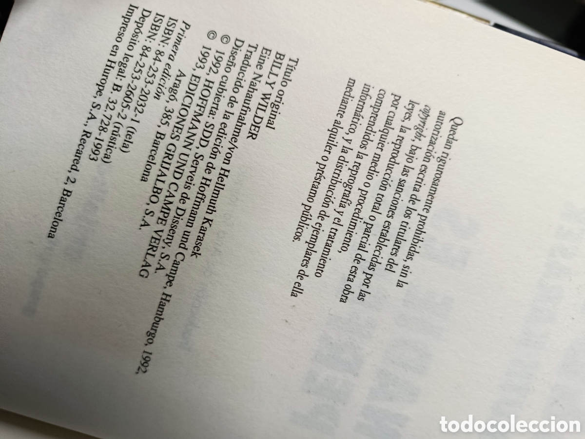 Libros de segunda mano: Nadie Es Perfecto Billy Walder Hellmuth Karasek - Foto 9