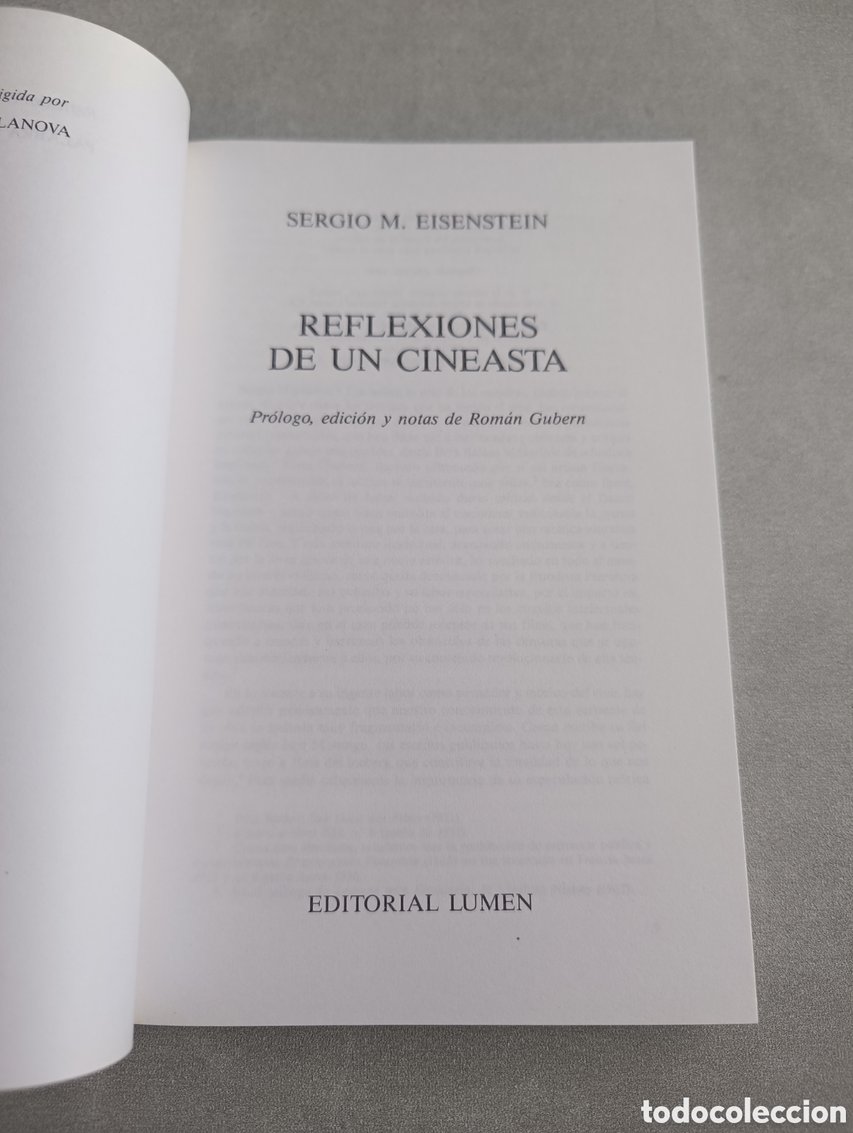 Libros de segunda mano: REFLEXIONES DE UN CINEASTA - SERGIO M. EISENSTEIN - LUMEN - Foto 4